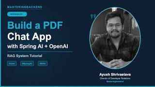 How to Build a PDF Chat Application Using Spring AI and OpenAI (Full Workshop)