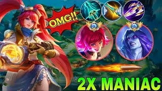 ( 2X MANIAC )GOOD GAMEPLAY LAYLA 2025 | NEW BUILD ONE HIT MANIAC | LAYLA GAMEPLAY