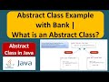 Abstract Class Example with Bank | What is an Abstract Class? | Java Tutorial