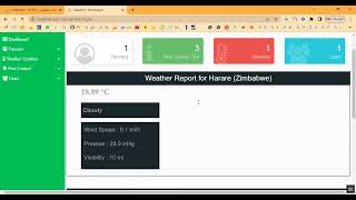 Weather Report to help Agriculture in PHP