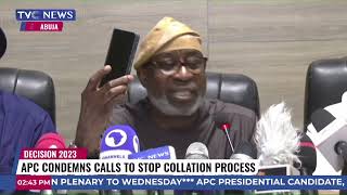 APC Condemns Calls To Stop Collation Process
