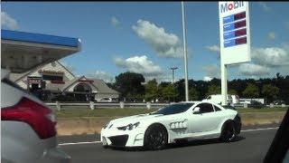 L4P Mansory Mercedes SLR 777 2x highway pull/Accelerations AMAZING SOUNDS!!!