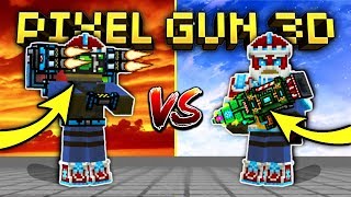 Using All Mythical Clan Weapons Pixel Gun 3d Gameplay