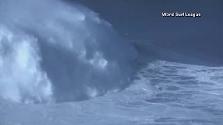 80-foot wave in Portugal gives Brazilian surfer world record