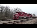 inrd 3808 leads the thut local out of hiawatha yard jasonville in 3 14 21