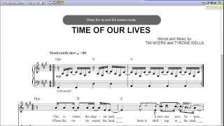 Time of Our Lives by Tyrone Wells - Piano Sheet Music:Teaser