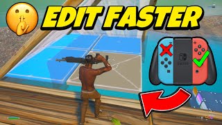 The SECRET To EDITING FASTER On Nintendo Switch + Lower INPUT DELAY! (Fortnite Tutorial)