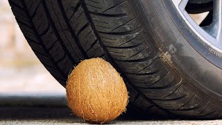 Tire Running Over Stuff || Tire Crushing Things By Car wheel || Experiment car vs Crunchy Things