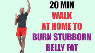 20 Minute At Home Walking Workout to Burn Stubborn Belly Fat 🔥 200 Calories 🔥