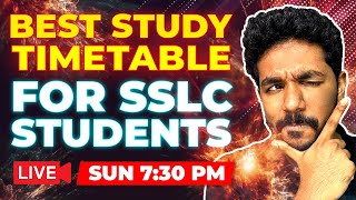 SSLC Christhmas Examന് എങ്ങനെ പഠിച്ചു തുടങ്ങണം🤔 | The Best Study Timetable | Sunday 7:30 PM