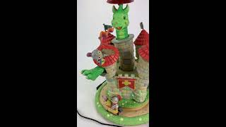 Enesco Small World Of Music Puff the Magic Dragon VIDEO! Vintage RARE Musicbox