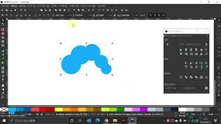 Inkscape 雲のアイコンの作り方