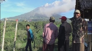 Mount Sinabung eruption: Indonesia volcano spews smoke as alert is raised