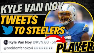 KYLE VAN NOY Tweets: 👀👀👀👀 To Pittsburgh Steelers DT Breiden Fehoko. Has Van Noy SIGNED?