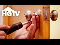 How to Replace a Doorknob | At Home Tips | HGTV