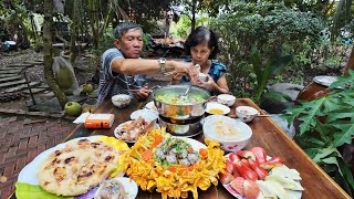 Cha Mẹ Gửi Ít Quà Cây Nhà Lá Vườn Cho BA MẸ NGUYỆT, Làm Món Khoai Mì Nướng,CHUỐI CHƯNG DỪA Siêu Ngon