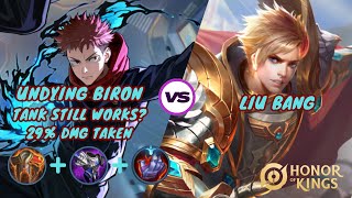 HONOR OF KINGS| BIRON VS LIU BANG| TANK BUILD STILL WORK AFTER ITEMS NERF?BIRON GUIDE #honorofkings