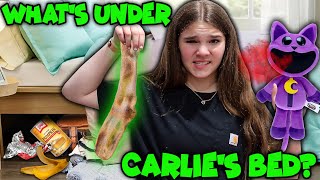 What's Under Carlie's Bed??? Ewwww