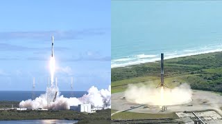 SpaceX Transporter-3 launch and Falcon 9 first stage landing
