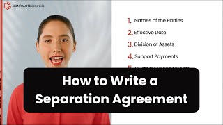 How to Write a Separation Agreement [8 EASY steps]