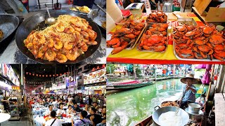 Malaysia's Best Street Foods \u0026 Bangkok Floating Market 🌏 | 1M+ Views Compilation!