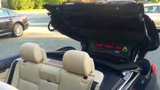 BMW 335i Convertible Comfort Access Convertible Operation