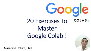 20 Exercises To Master Python & Google Colab !