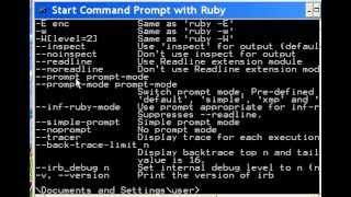 Ruby No Prompt irb