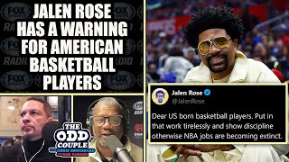 Jalen Rose Warns American Players That NBA Jobs Are Becoming Extinct | THE ODD C