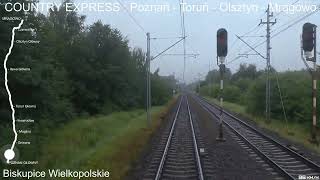 Poznań - Toruń - Olsztyn - Mrągowo SU46-029 \u0026 COUNTRY EXPRESS #turkol