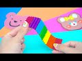 Make Pink Rabbit House with Rainbow Elevator and Carrot Slime Pool for Two  DIY Miniature House