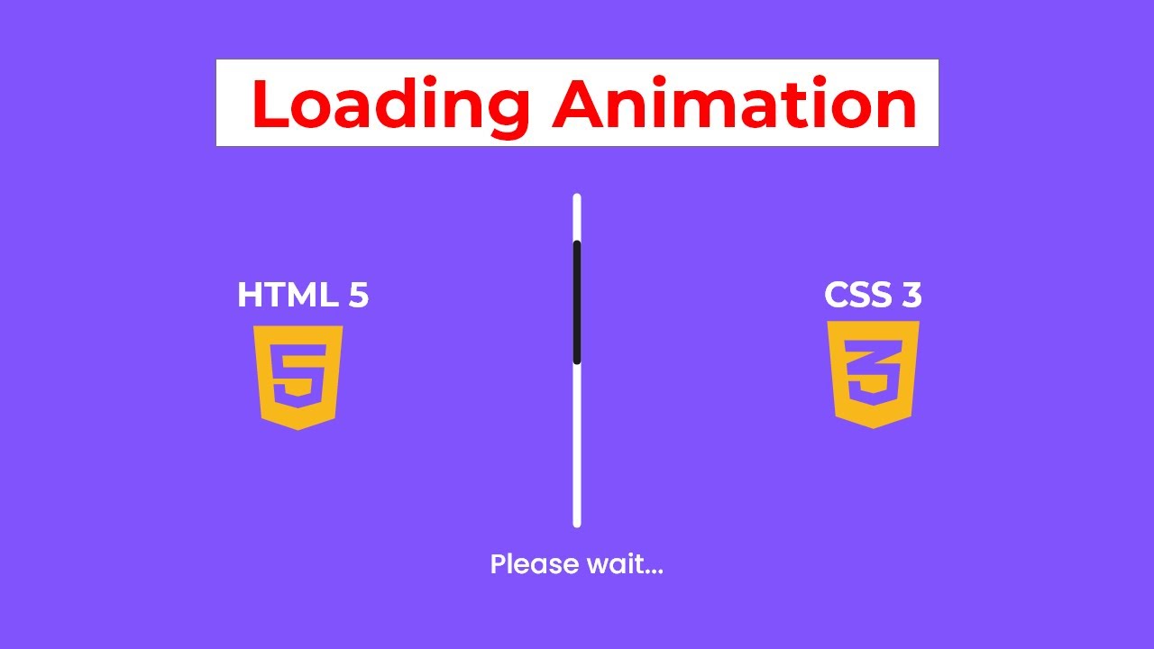 CSS Loading Animation | How To Create A Loading Animation Using HTML ...