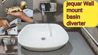 jequar Wall mount basin diverter!how to fit jaquar basin diverter upper part#top10 #plumbing #viral