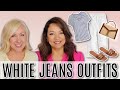 What to Wear with WHITE JEANS | 6 Classy Ways to Style Your White Denim