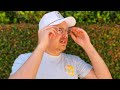 man tries colorblind glasses for the first time