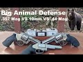 Big Animal Defense - .357 Mag VS 10mm VS .44 Mag in Revolvers - Underwood Hard Cast Ballistic Test