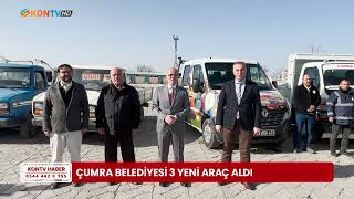 Çumra Belediyesi 3 yeni araç aldı