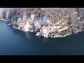 santa caterina del sasso lago maggiore italy drone 4k italian lakes series