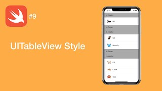 UITableView Styles - Swift #9 - iOS Programming