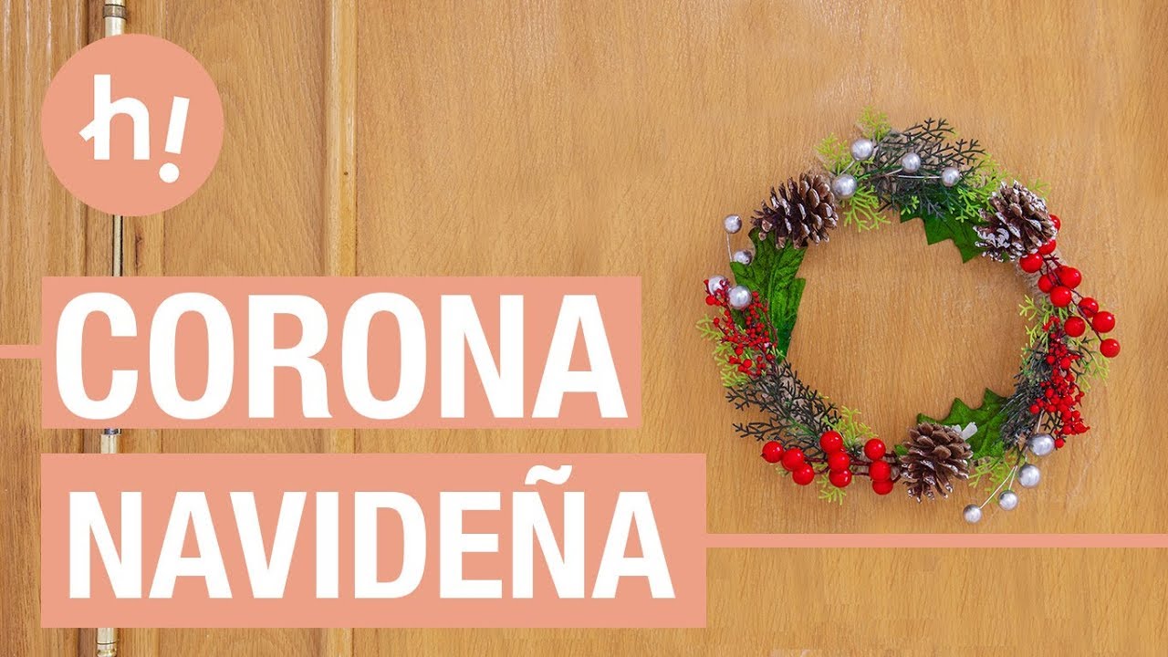 Cómo Hacer Una Corona De Navidad · Handfie DIY - YouTube