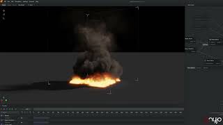 EmberGen 1.0 VFX Testing : Creating a smoke/fire twister real-time simulation | Nyjo FX