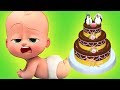 Bebé Jefazo en el Mundo de los Pasteles y las Tartas! - Juego Real de Cocina Divertido para Niños