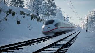 German Trains In The Snow! TSW5 Trainspotting Germany in Winter (Part 1) Köln-Aachen \u0026 Dresden-Riesa