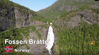 From Above In Norway | The Stunning Fossen Bratte Waterfall in 4K