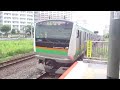 【小田原～高崎間各駅停車】上野東京ライン高崎線直通普通高崎行きe233系3000番台e 62編成 u622編成15両　川崎駅発車