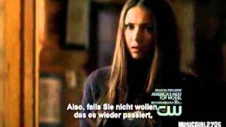 The Vampire Diaries Elena kills Elijah German sub.