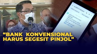 Ridwan Kamil Ungkap Alasan Masyarakat Ramai Terjerat Pinjol Ketimbang Pinjam di Bank