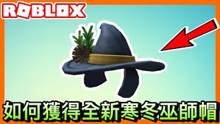 Roblox代碼/如何獲取全新帽子: 寒冬巫師帽 免費 滿帥氣的😃《roblox活動系列》