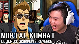 Mortal Kombat Legends: Scorpion's Revenge - Official Johnny Cage Clip!! [REACTION]