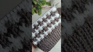 Узоры спицами 🌲❄️ #shorts  #узорыспицами #crochet #knitting #diy #сижу-вяжу #tutorial #новыйгод